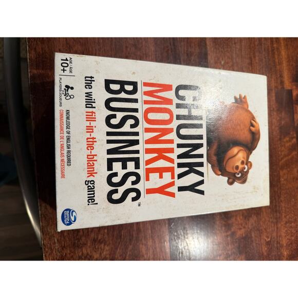 Spinmaster Chunky Monkey Business Card Game - Picture 8 of 8